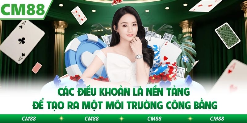 Các điều khoản là nền tảng để tạo ra một môi trường công bằng
